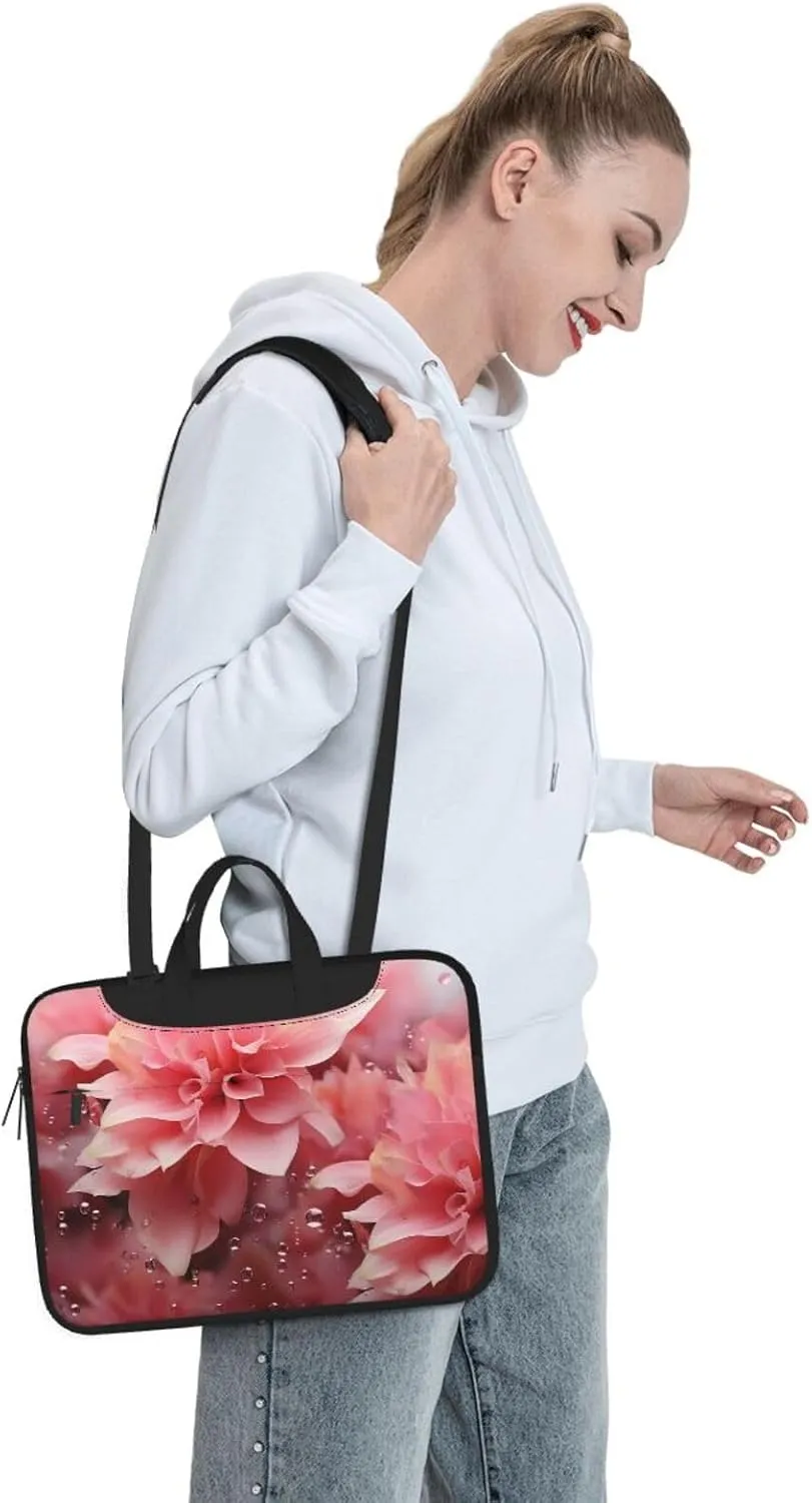 Laptop Tote Bag Men Women Petals Flower Shoulder Laptop Sleeve Briefcase Messenger Computer Bag