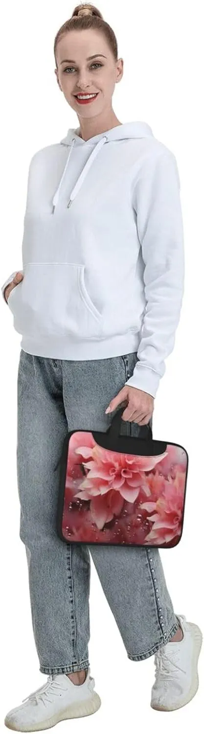 Laptop Tote Bag Men Women Petals Flower Shoulder Laptop Sleeve Briefcase Messenger Computer Bag