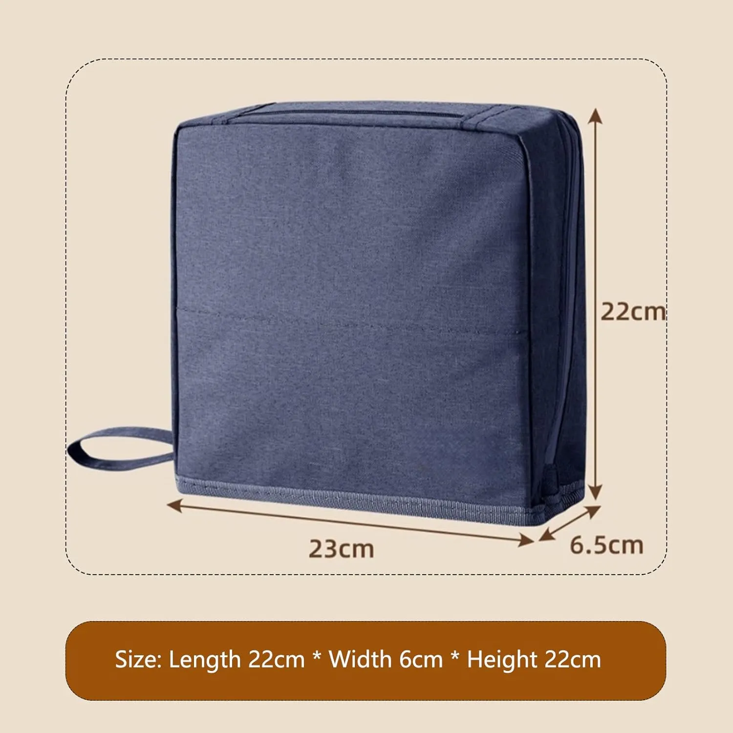 Large Opening Standing Makeup Bag - Waterproof Oxford Fabric, Portable & Extra Capacity, Multi-Layer Organizer for Travel, Home & Daily Use - Cosmetic Storage Case with Dividers (Beige)