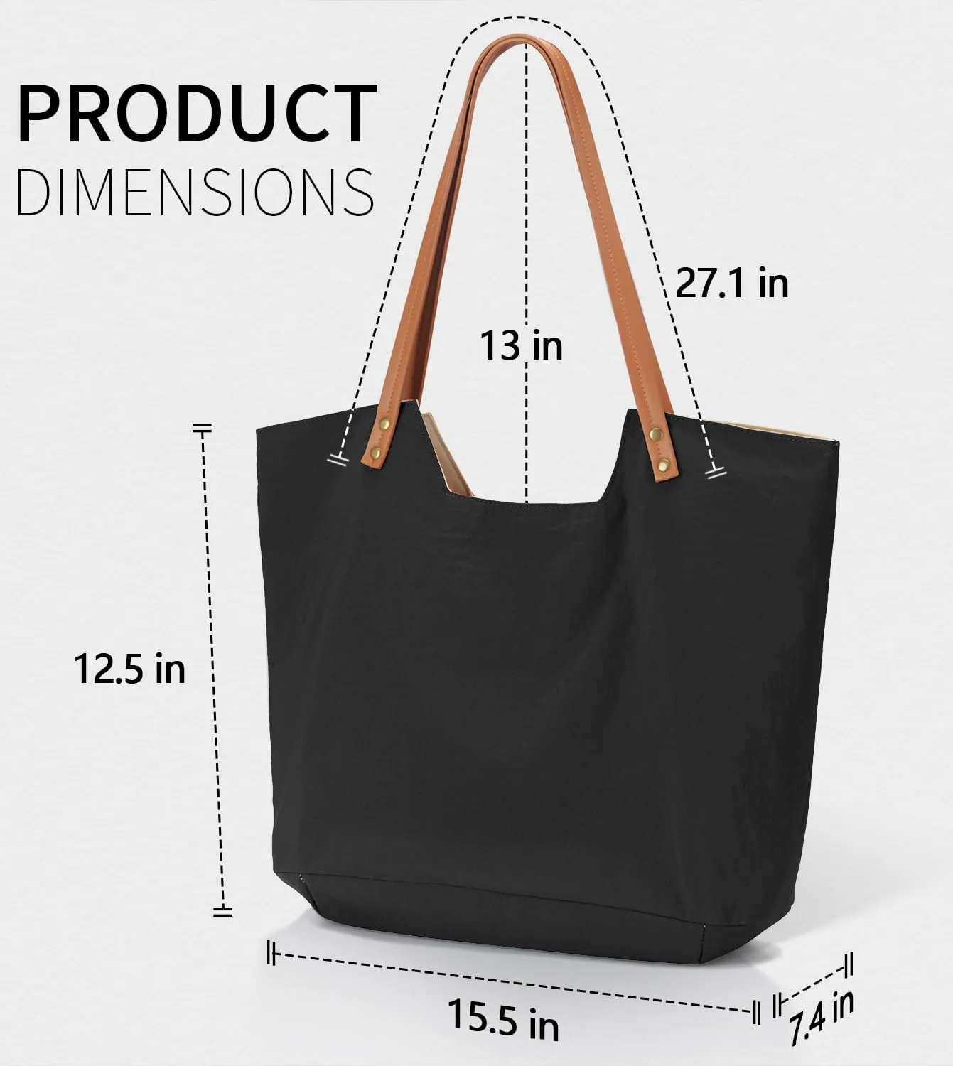 Large Tote Bag for Women, Medium Cute Tote Bags for School, Shoulder Bag Beach Bags for Women With Inner Pocket