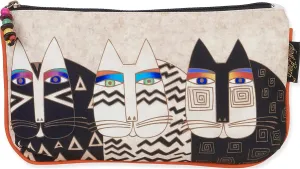 Laurel Burch Cosmetic Bags 3/Pkg-Wild Cats, Multicolor