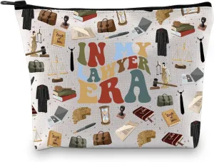 Lawyer Gift Law Graduation Gift Attorney Paralegal Law Prosecutor Jurist Coworkers Gift In My Lawyer Era Makeup Bag (Lawyer Era Bag)