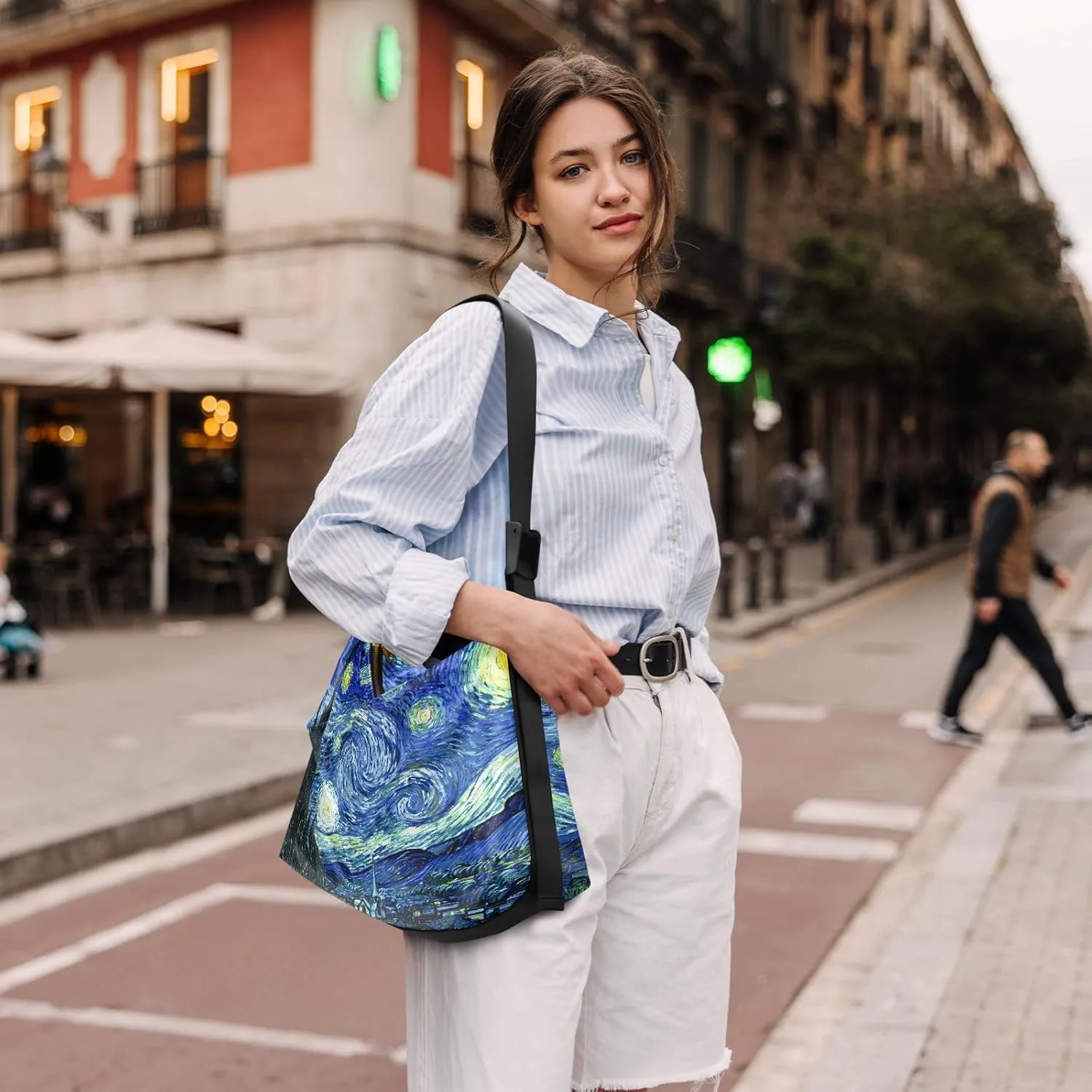Leather Crossbody Bag for Women,Leather Crossbody Purse Leather Tote Bag Lady Shoulder Bag
