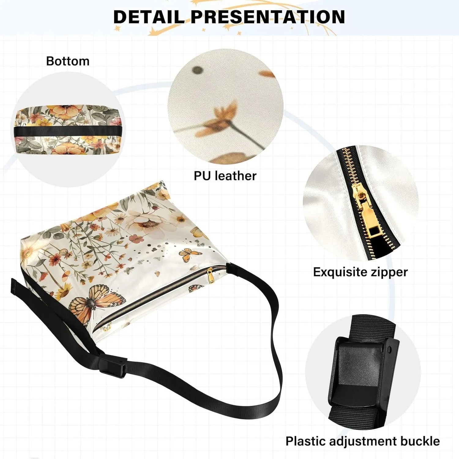 Leather Crossbody Bag for Women,Leather Crossbody Purse Leather Tote Bag Lady Shoulder Bag