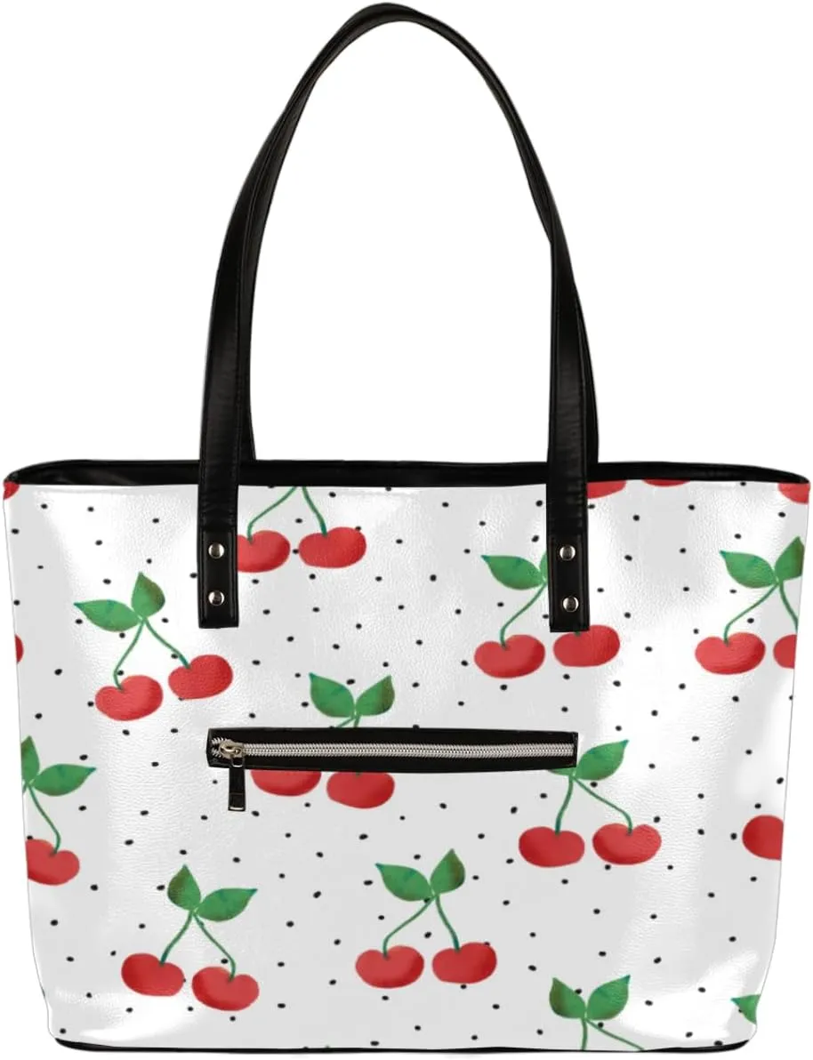 Leather Tote Bag for Women Fashion Shoulder Bag Purses and Handbags Large Capacity Satchel Bags for Work Travel