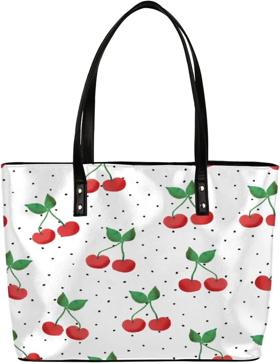 Leather Tote Bag for Women Fashion Shoulder Bag Purses and Handbags Large Capacity Satchel Bags for Work Travel