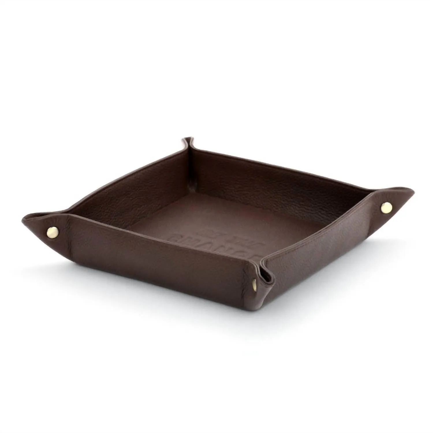 Leather Tray In Brown