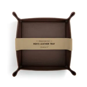 Leather Tray In Brown