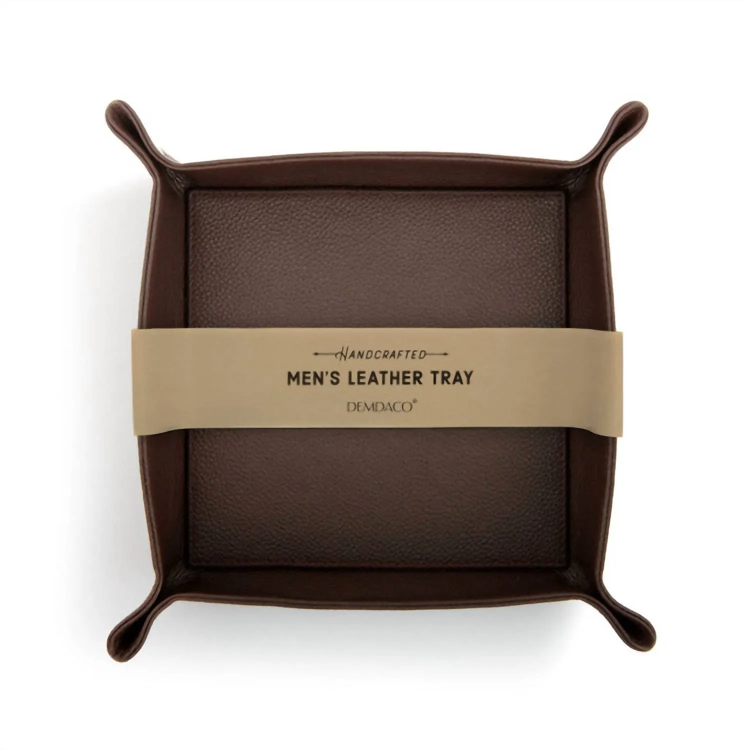Leather Tray In Brown