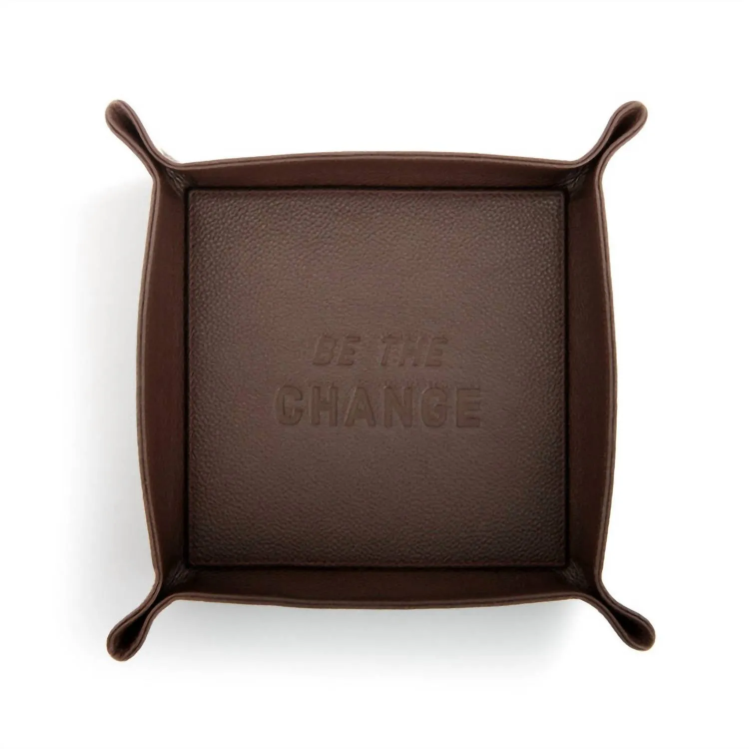 Leather Tray In Brown