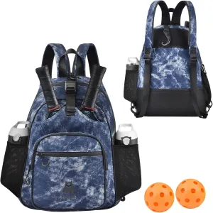 Lightweight Pickleball bag, Canvas Sling Bag - Crossbody Backpack for Men and Women