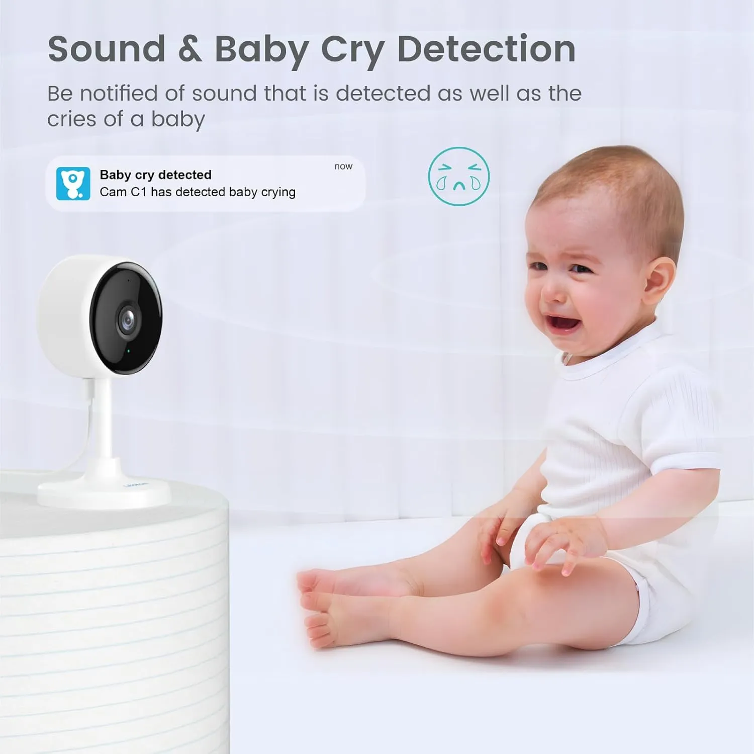 litokam Indoor Cameras for Home Security with Night Vision, Pet Camera with Phone App, 2K Indoor Security Cam, Motion Detection, 2-Way Audio, WiFi Home Camara Compatible with Alexa