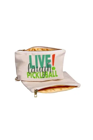 Live Laugh Pickleball Large Pouch