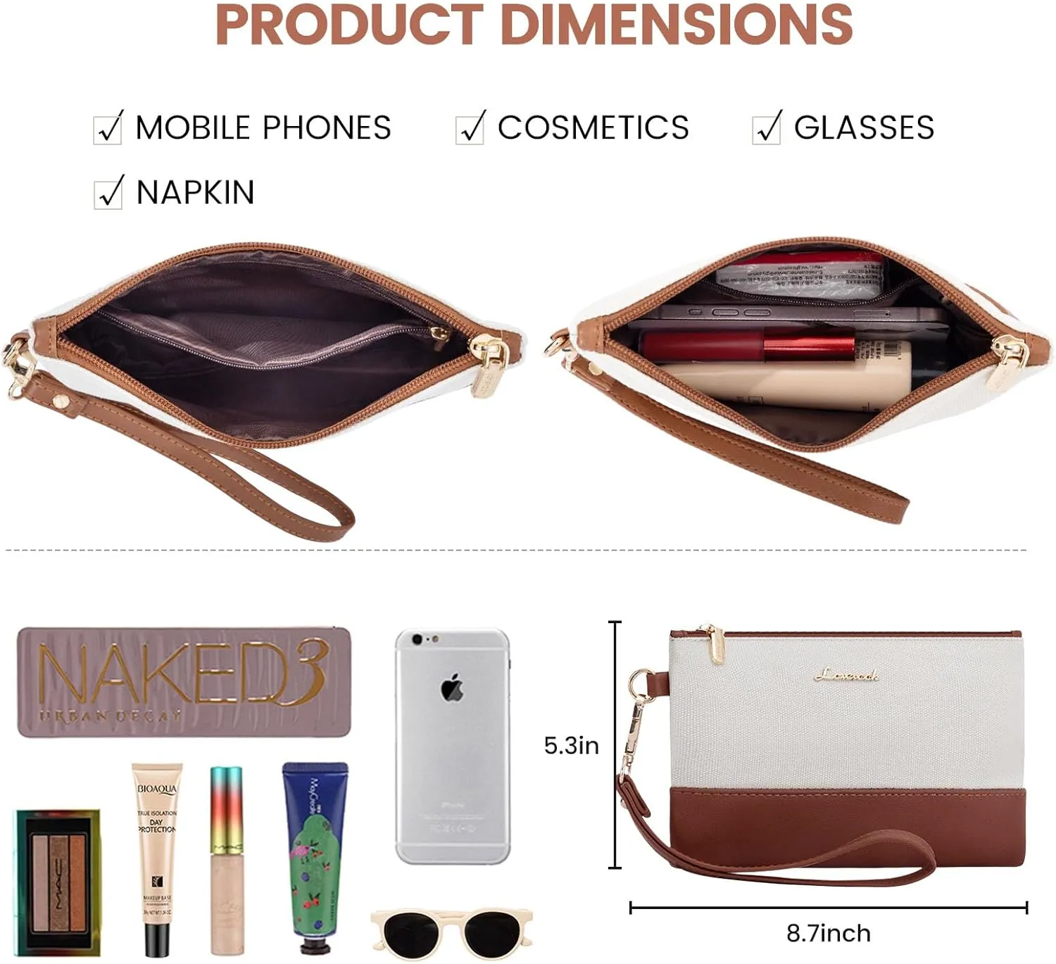 LOVEVOOK Laptop Bag for Women 15.6 inch,Professional Canvas Work Bags Laptop Tote Bag with Cup Holder,Waterproof Laptop Purse Work Tote Computer Briefcase Crossbody Handbag for Teacher Office Travel