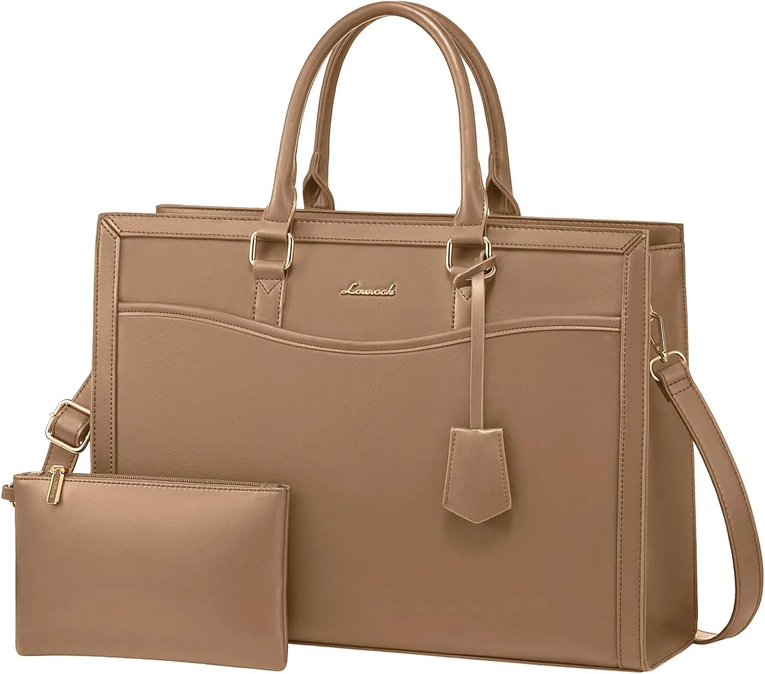 LOVEVOOK Laptop Tote Bag for Women, Office Work Bag Briefcase fit for 15.6 inch Laptop, Large Capacity Teacher Bag Handbag