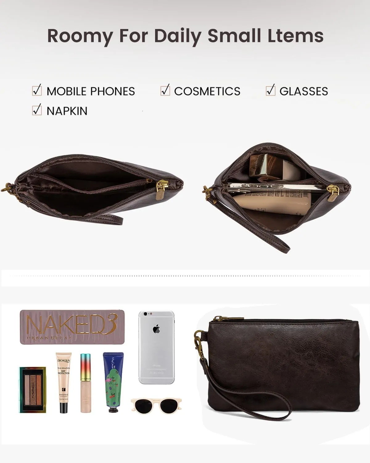 LOVEVOOK Laptop Tote Bag for Women, Vintage Leather Work Bags 15.6 inch Laptop Bag, Waterproof Computer Bag Business Office Briefcase, Coffee