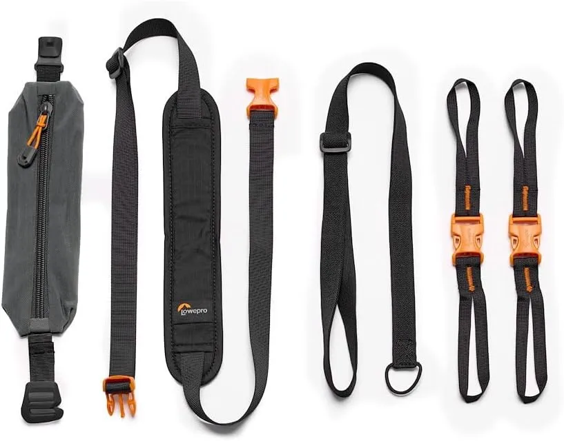 Lowepro GearUp Accessory Strap Kit - Compatible with All GearUp Camera Boxes - Multiple Carrying Configurations,Black,One Size,B09N7J6Z14
