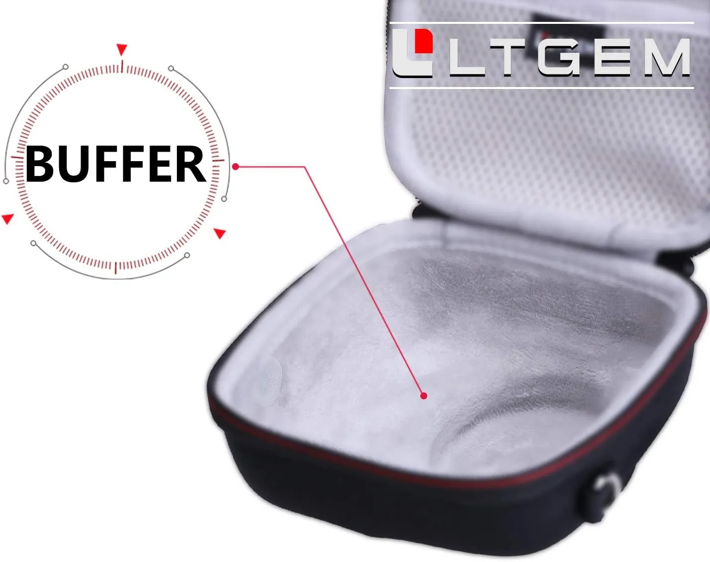 LTGEM Case Compatible with Fujifilm Instax Mini 12/11 / 10/9 / 8/7 / 7  Instant Camera and FUJIFILM Instax Mini Instant Flim with Shoulder Strap, Black(Case Only)