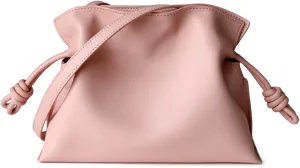 Lucky Leather Shoulder Drawstring Crossbody Drawstring Small Bag