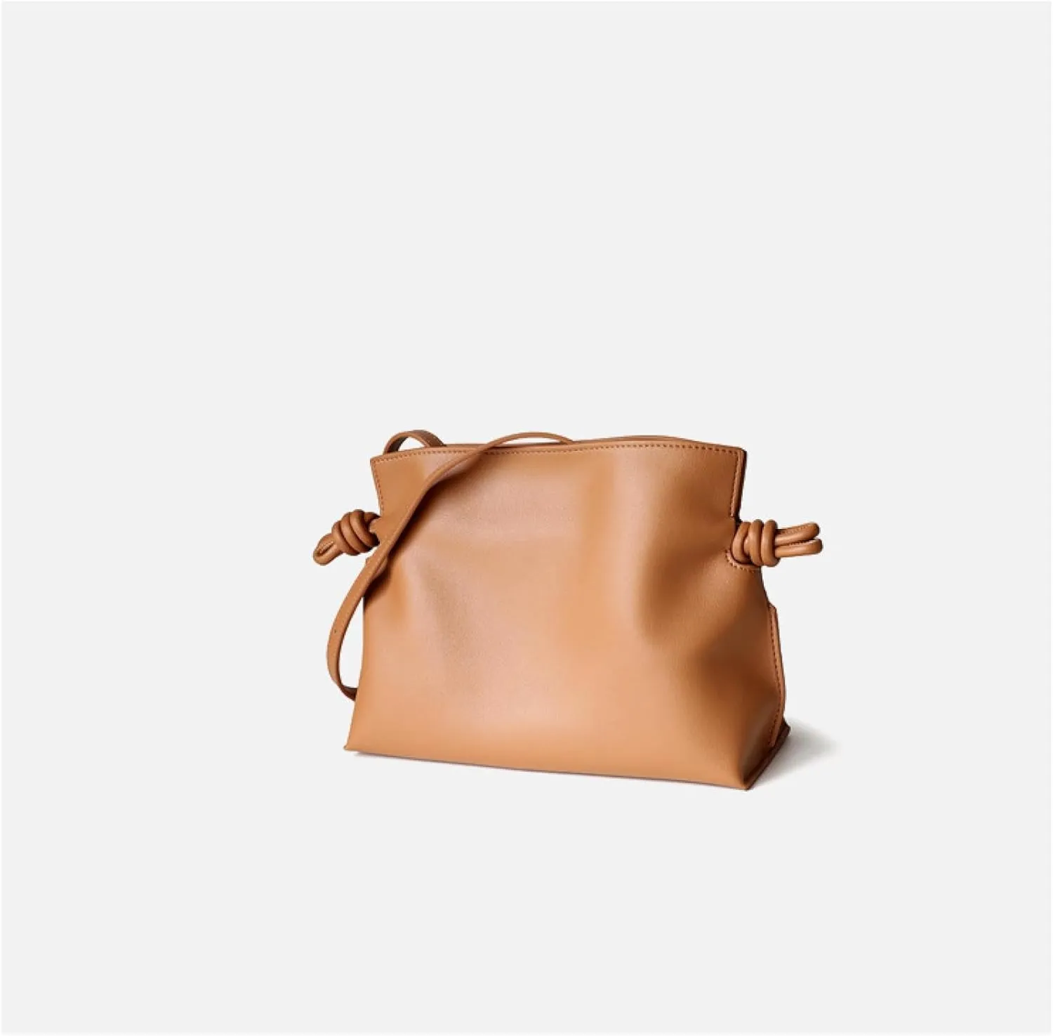 Lucky Leather Shoulder Drawstring Crossbody Drawstring Small Bag