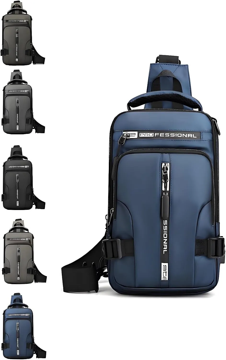 Luckyabow Waterproof Crossbody Bag, Waterproof Sling Bag Crossbody Backpack for Men Women for Hiking