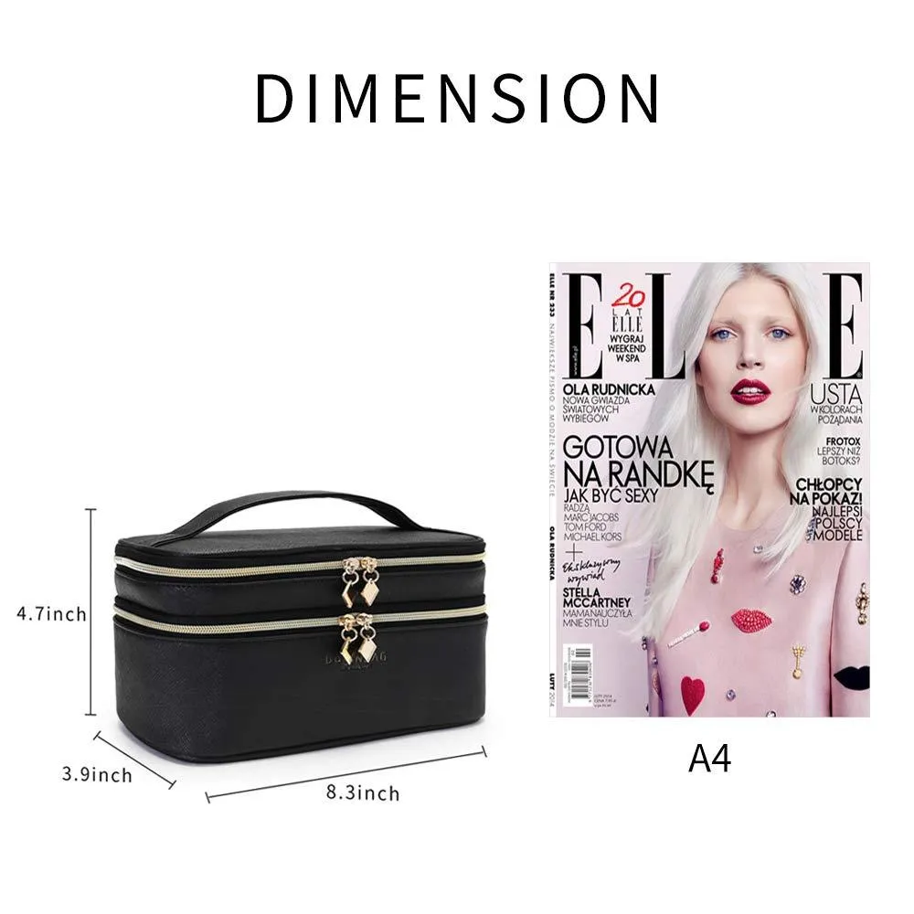 Makeup and Lipstick Train Case for Womens