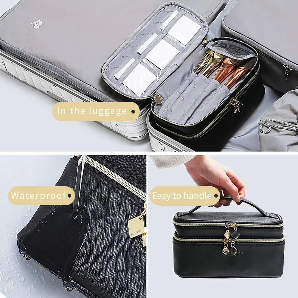 Makeup and Lipstick Train Case for Womens