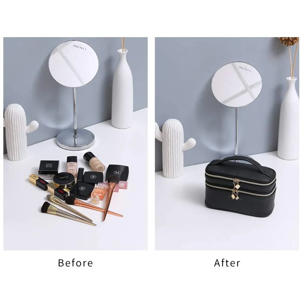 Makeup and Lipstick Train Case for Womens