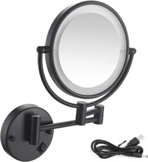 Makeup Mirror 5X Magnifying Cosmetic Mirror 360° Swivel Extendable Two Sided Vanity Mirror for Bathroom