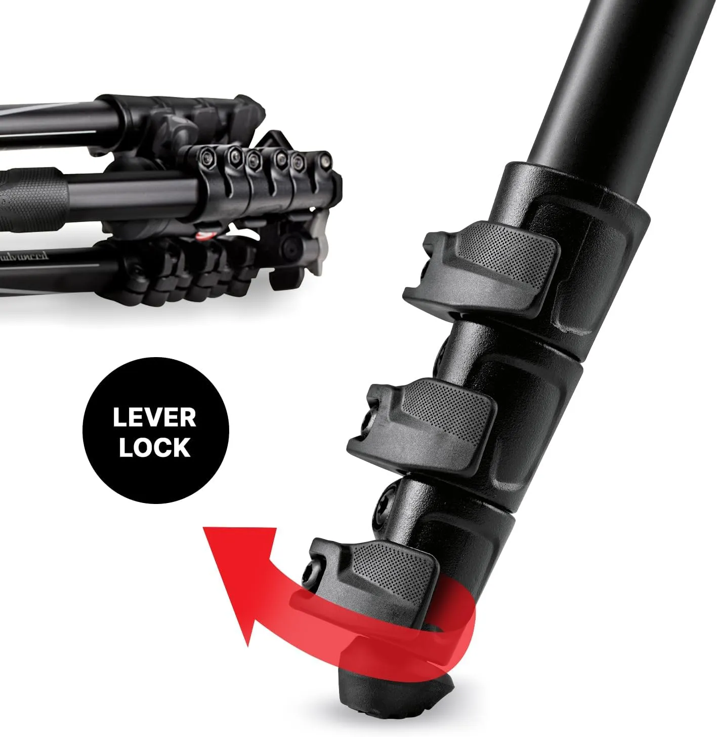 Manfrotto Befree Advanced Camera Tripod with Lever Closure, Portable and Compact Travel Tripod Kit with Ball Head, Aluminum Tripod for DSLR Reflex and Mirrorless Cameras, Camera Accessories
