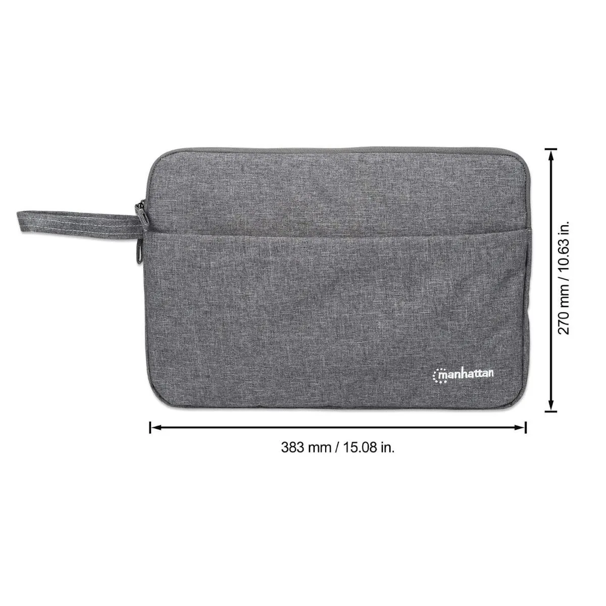 Manhattan Seattle Notebook 14.5" Sleeve Laptop Bag | Grey