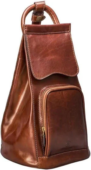 Maxwell Scott - Womens Luxury Leather Backpack Handbag Purse with Multi Three Way Strap - Handmade in Italy - The Carli