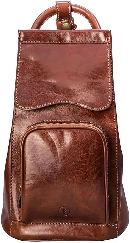 Maxwell Scott - Womens Luxury Leather Backpack Handbag Purse with Multi Three Way Strap - Handmade in Italy - The Carli