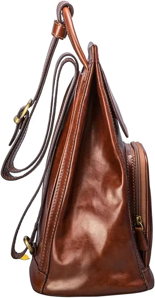 Maxwell Scott - Womens Luxury Leather Backpack Handbag Purse with Multi Three Way Strap - Handmade in Italy - The Carli
