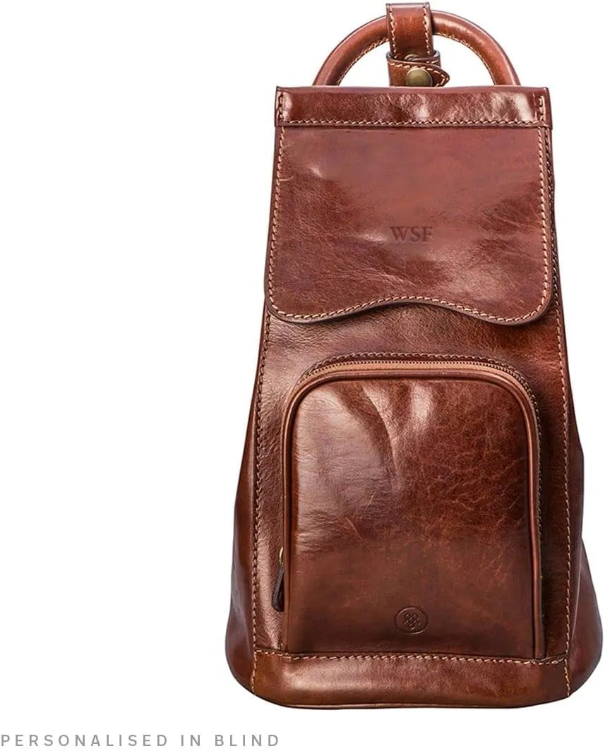 Maxwell Scott - Womens Luxury Leather Backpack Handbag Purse with Multi Three Way Strap - Handmade in Italy - The Carli