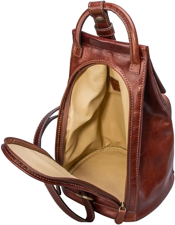 Maxwell Scott - Womens Luxury Leather Backpack Handbag Purse with Multi Three Way Strap - Handmade in Italy - The Carli
