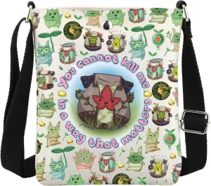 MBMSO Funny Video Game Gifts Zel-da Gaming Crossbody Bag for Ko-Rok Game Players You Cannot Kill Me In My Way That Matter Bag