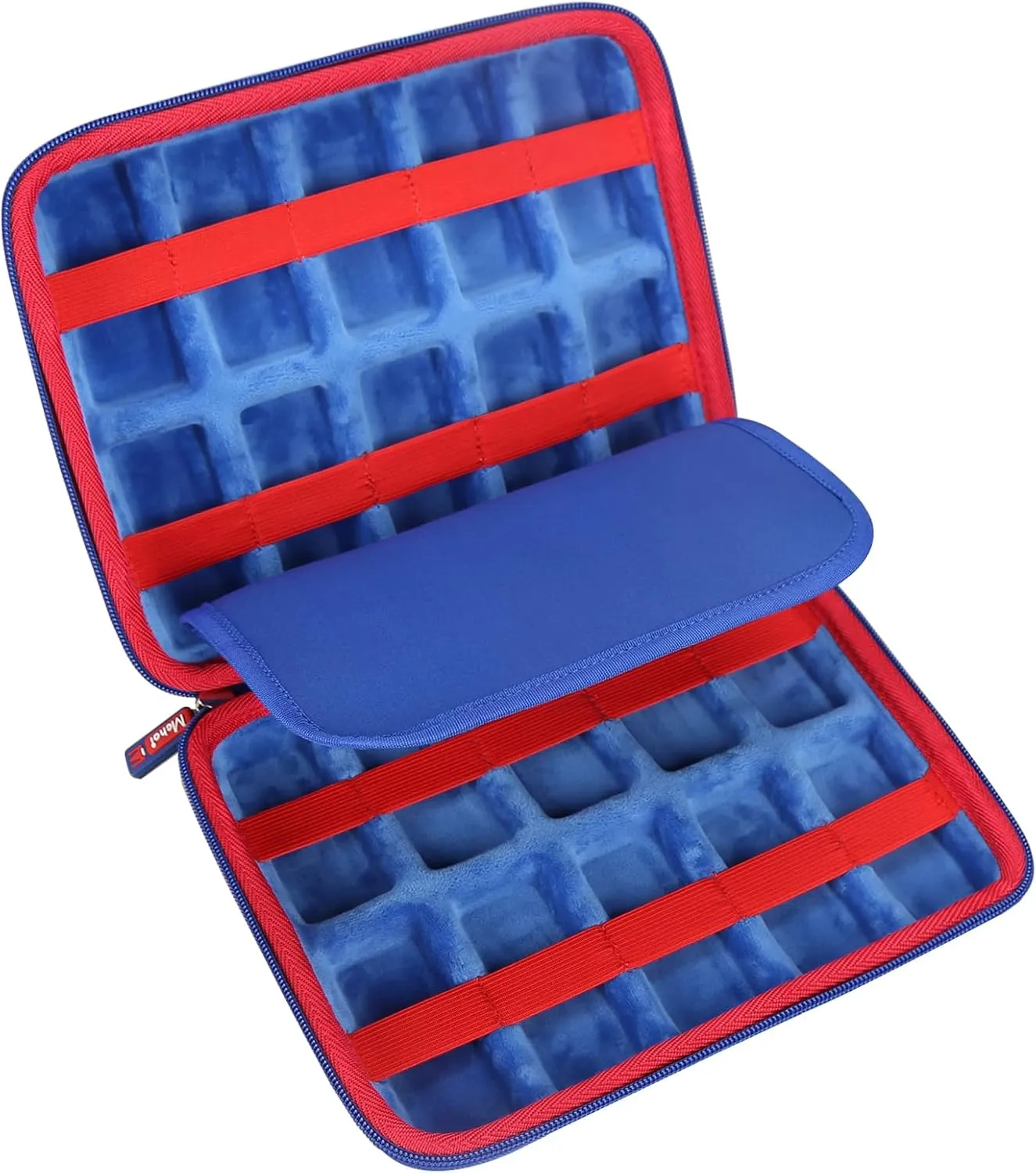 Mchoi Hot Wheels Case Storage for 20 Cars, Toy Car Organizer for Your Matchbox Cars Storage, Blue, Case Only