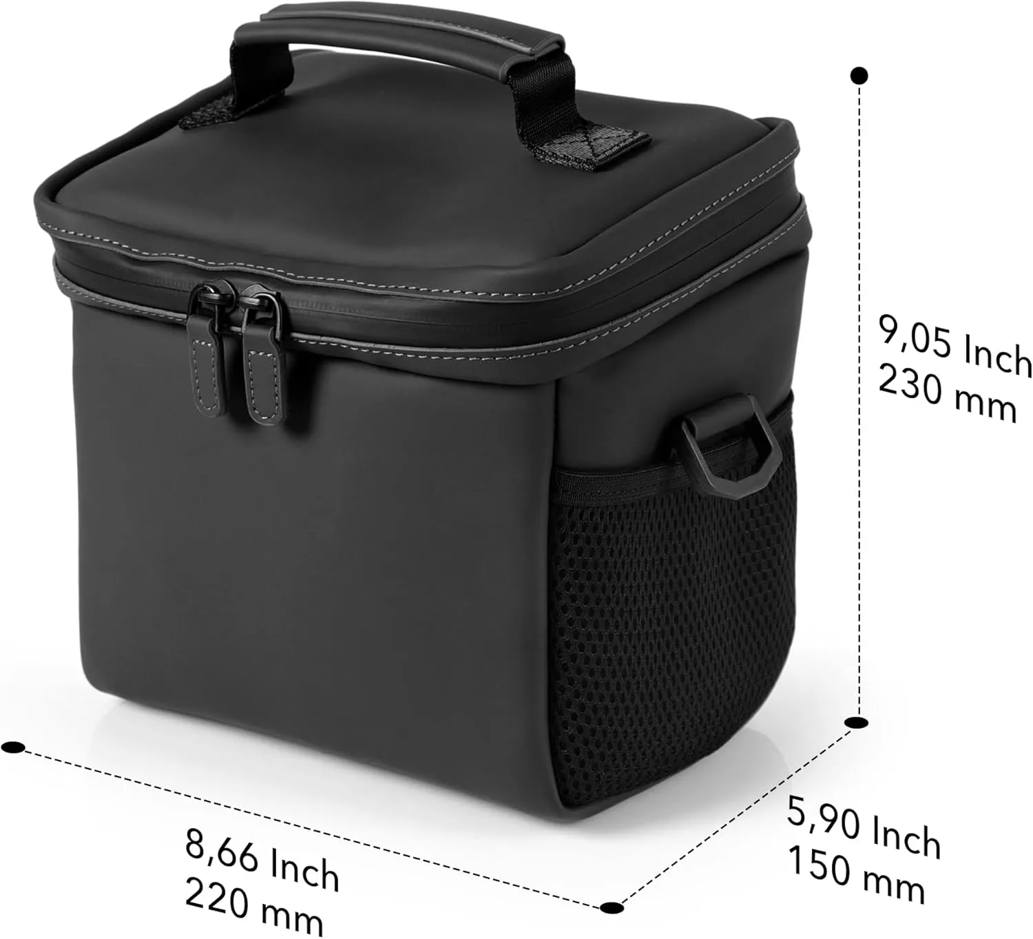 MegaGear Pu Leather Hand & Shoulder Camera Bag with Adjustable Shoulder Strap