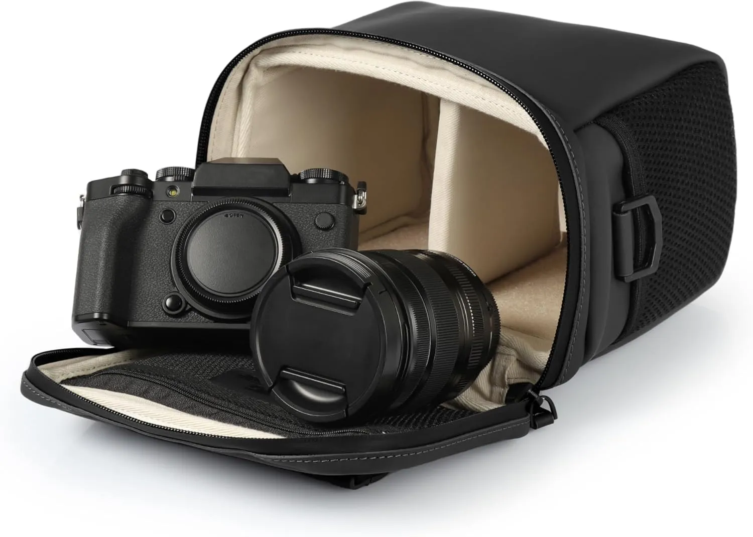 MegaGear Pu Leather Hand & Shoulder Camera Bag with Adjustable Shoulder Strap
