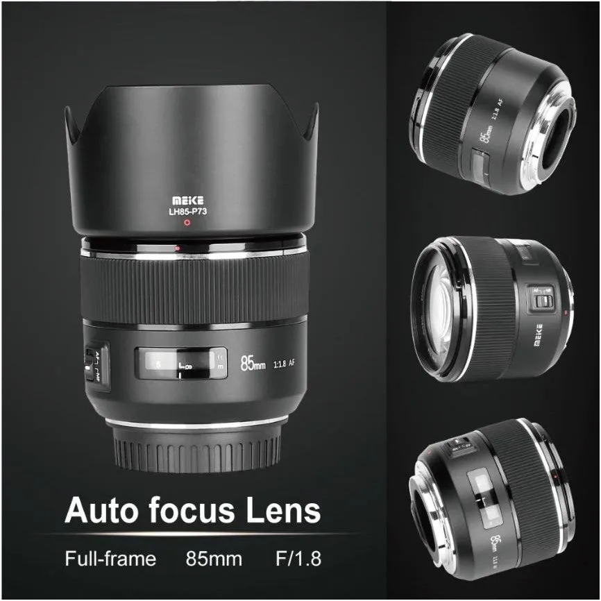 Meike MK-85mm 85mm F1.8 Canon Lens AF Auto Focus Telephoto Portrait Prime Lens for Canon DSLR