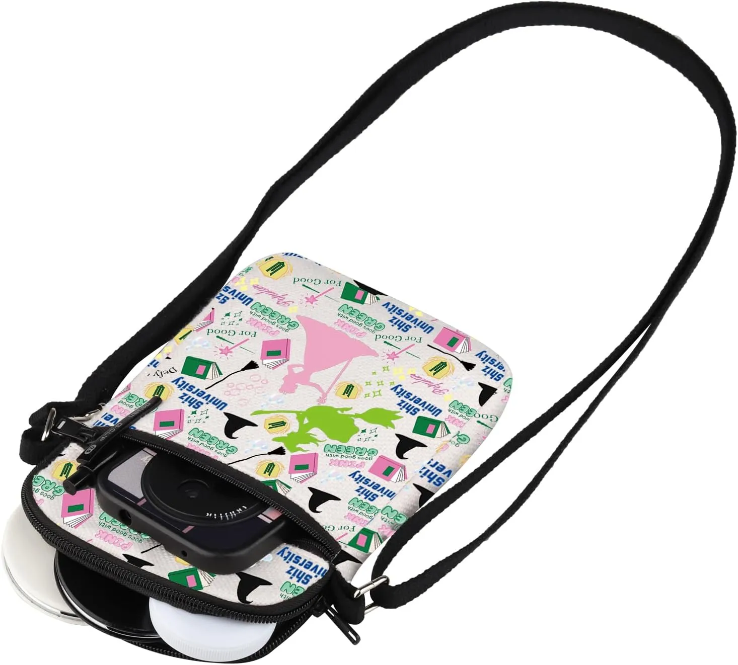 MEIKIUP Witch Musical Inspired Gift Witch Moive Crossbody Bag for Musical Fans Musical Loves Gift