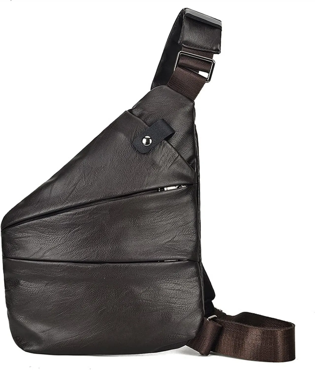 Men Pu Waterproof Chest Bags Shoulder Husband Breast Holster Man Sling Chest Bag Side Crossbody Bags For Men