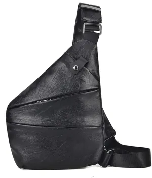 Men Pu Waterproof Chest Bags Shoulder Husband Breast Holster Man Sling Chest Bag Side Crossbody Bags For Men