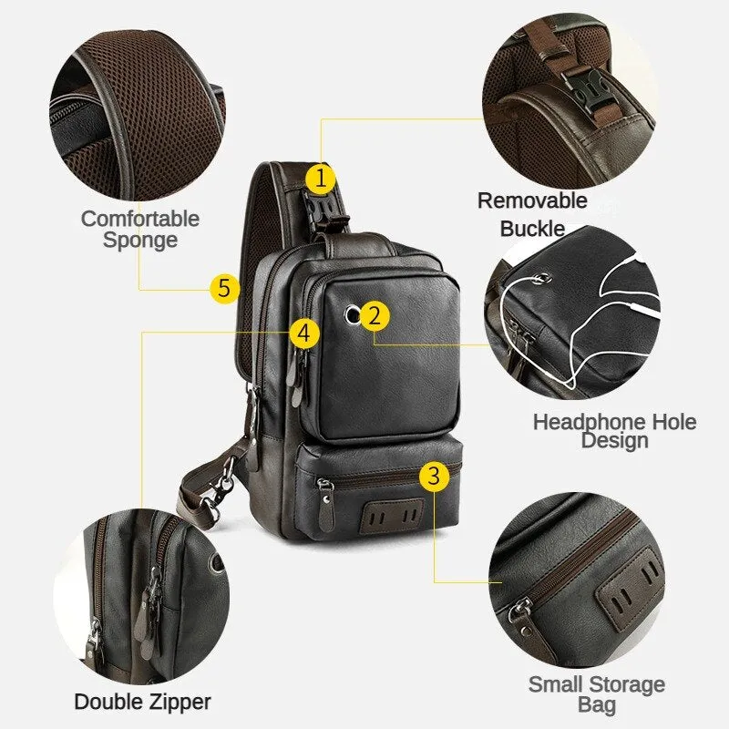 Men Shoulder Chest Bag