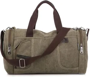 Men's and Women's Large Sports Training Fitness Durable Multifunctional Handbag Crossbody Bag Outdoor Canvas Padded Bag