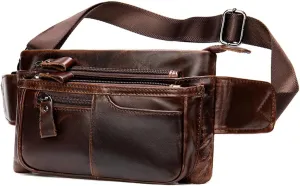 Men's Bag Single Shoulder Crossbody Bag Single Shoulder Bag Men's Top Layer Business Casual
