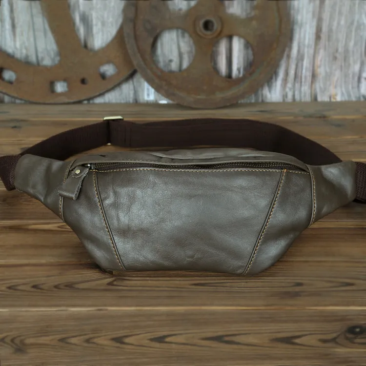 Men's Genuine Cattlehide Leather Surface Running Retro Bags