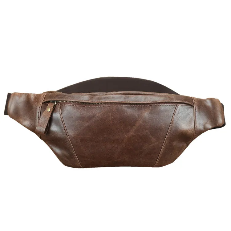 Men's Genuine Cattlehide Leather Surface Running Retro Bags