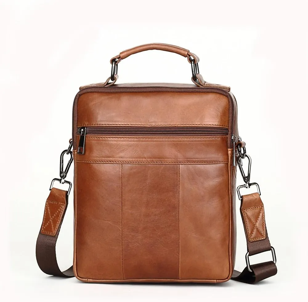 Men's Genuine Leather Messenger Shoulder Bag Handbag CrossBody Briefcase